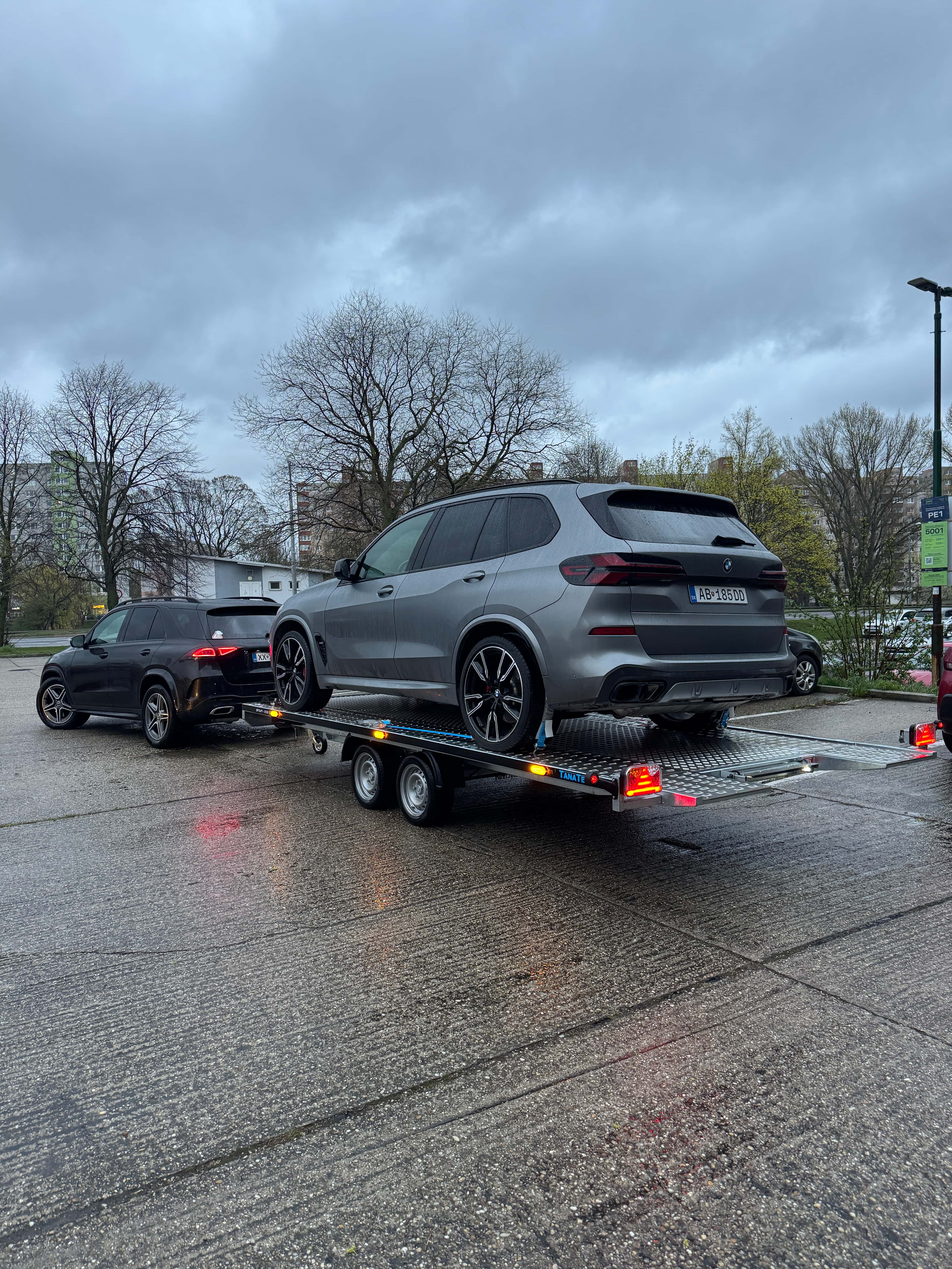 Tow truck on the road